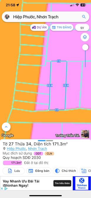 Bán 171m2 thị trấn hiệp phước giá cực kì mềm - 1