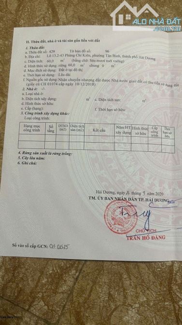 Cần bán lô đất khu đô thị An Phú gần trường cấp 1, đô thị mới Tây Nam Cường Hải Dương - 2