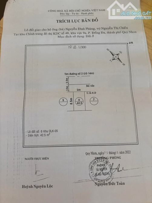 BÁN LÔ ĐẤT MẶT TIỀN ĐƯỜNG SỐ 2 LỘ GIỚI 14M KHU CẦU HUỲNH TẤN PHÁT PHƯỜNG ĐỐNG ĐA, THÀNH PH - 2