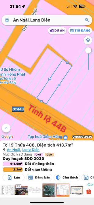 Bán đất mặt tiền kinh doanh Tỉnh Lộ 44B - Thị Trấn Long Điền, BRVT - 2