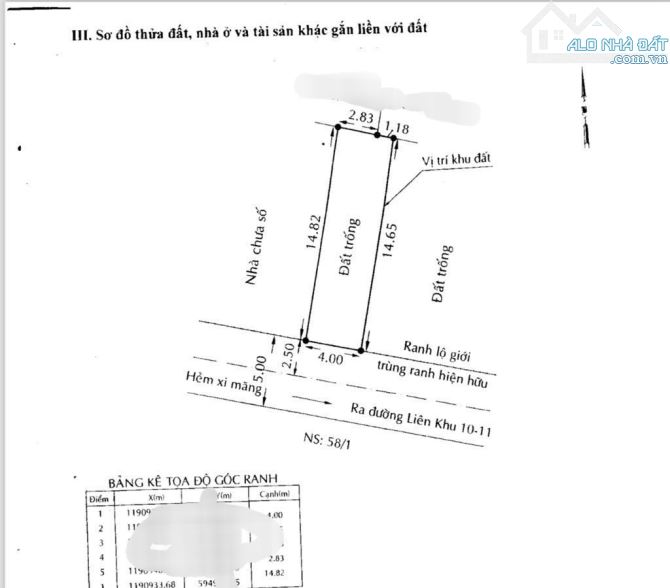 SIÊU HIẾM ĐẤT KHU PHÂN LÔ GIÁP TÂN PHÚ,Q6,DT 4×15,HẺM XE HƠI 5M,CHỈ 4.95 TỶ