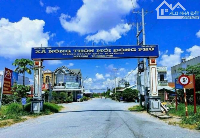 Bán nền diện tích chuẩn 100m2 đường số 8 KDC Đông Phú, Châu Thành, Hậu Giang.