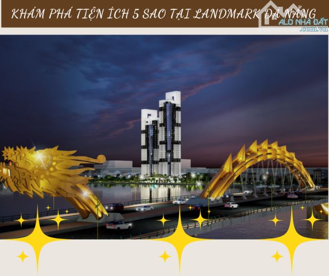 Căn hộ góc 2PN Landmark Đà Nẵng view triệu đô cầu Rồng & sông Hàn