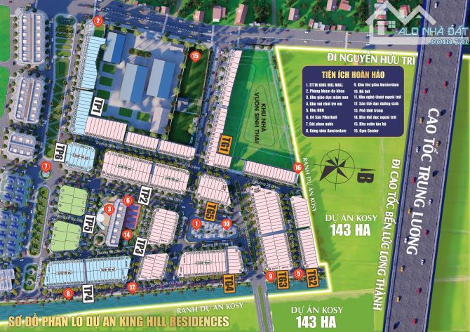 Chính Chủ Gửi Bán Lô F0 Đường Trục Chính King Hill Residences Giá Chỉ Từ 1 Tỷ 6, SHR