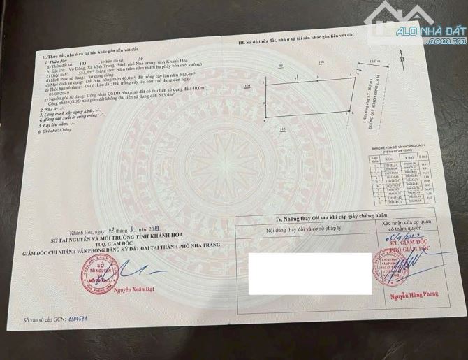 Bán lô đất mặt tiền cầu Xuân Sơn- Vĩnh Trung 553m2 giá 15tr/m2 - 1