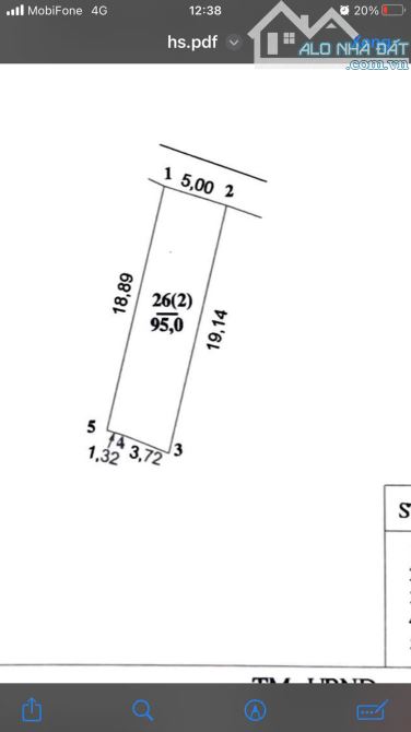 BÁN 95 M2, MT5, VÂN TRÌ, VÂN NỘI, NGÕ THÔNG, Ô TÔ NHỎ, HƠN 4 TỶ - 1