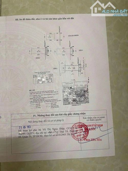 LÝ THÁI TỔ - P9 - Q.10, GẦN BV NHI ĐỒNG 1,  32M2, 4 TẦNG BTCT, CHỈ 7,35 TỶ (TL) - 1