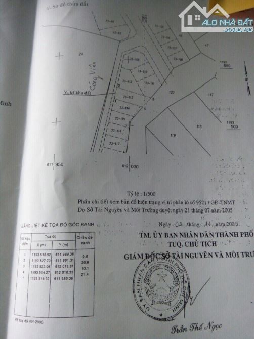 Bán đất mặt tiền công viên đường 63 dự án khu Phú Nhuận 10 mẫu nền j5A (213m2) 85 tr/m2 - 1