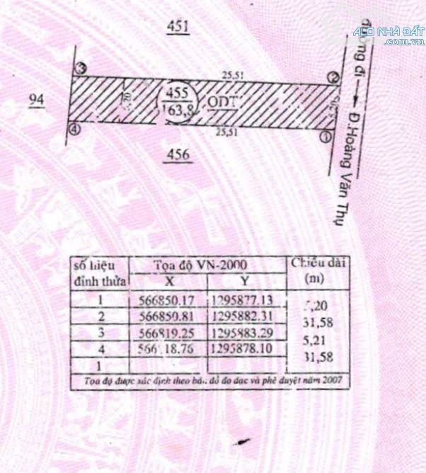 Bán nhà đất hẻm Hoàng Văn Thụ . Tt Liên Nghĩa . Đức Trọng . Lâm Đồng  —— Dt : 5,2x31. 135m - 2