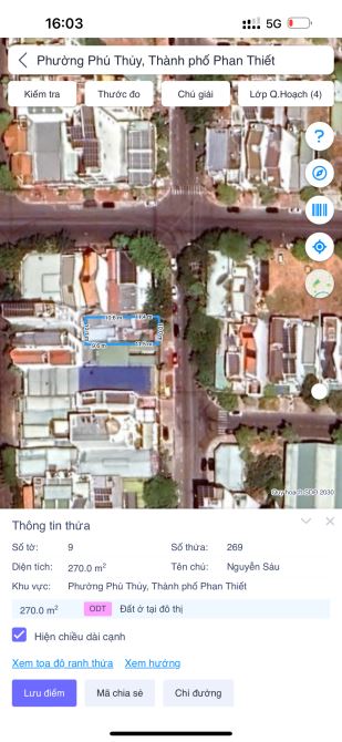 Bán lô đất 270m2 mặt tiền đường Đào Tấn, phường phú thuỷ, tp Phan thiết - 2