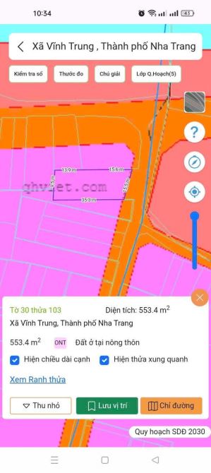 Bán lô đất mặt tiền cầu Xuân Sơn- Vĩnh Trung 553m2 giá 15tr/m2 - 3