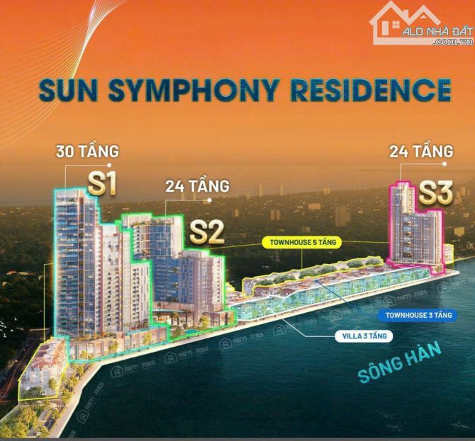 Căn hộ ven sông Hàn Sun Symphony Đà Nẵng  view trực diện sông, pháo hoa. Giá trực tiếp - 4