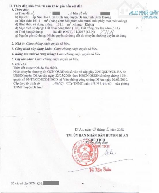 Đất mặt tiền đường Ồng nước phường Đông Hòa Tp Dĩ An - 5