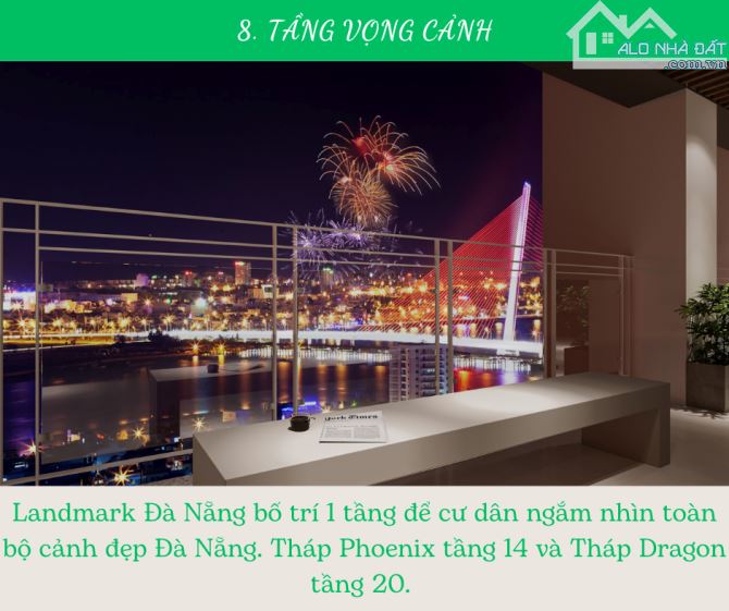 Căn hộ góc 2PN Landmark Đà Nẵng view triệu đô cầu Rồng & sông Hàn - 8