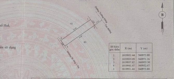 103.5m2 Mặt tiền Trường Đồng - KQH Bàu Vá, Tp Huế