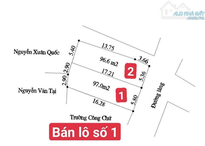 BÁN ĐẤT PHỤNG CHÂU, CHƯƠNG MỸ. MẶT ĐƯỜNG KINH DOANH CÁCH CẦU MAI LĨNH KHOẢNG 3KM - 1