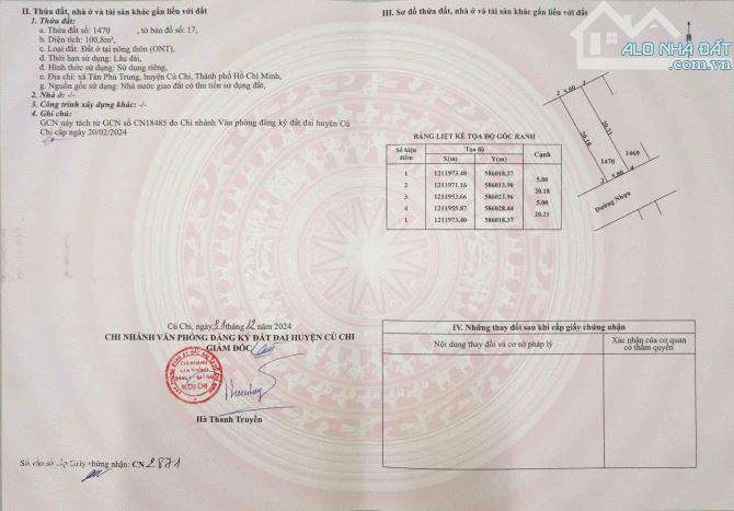 Chính chủ bán lô đất thổ cư gần ngay bệnh viện Xuyên á , sổ hồng sẵn - 1