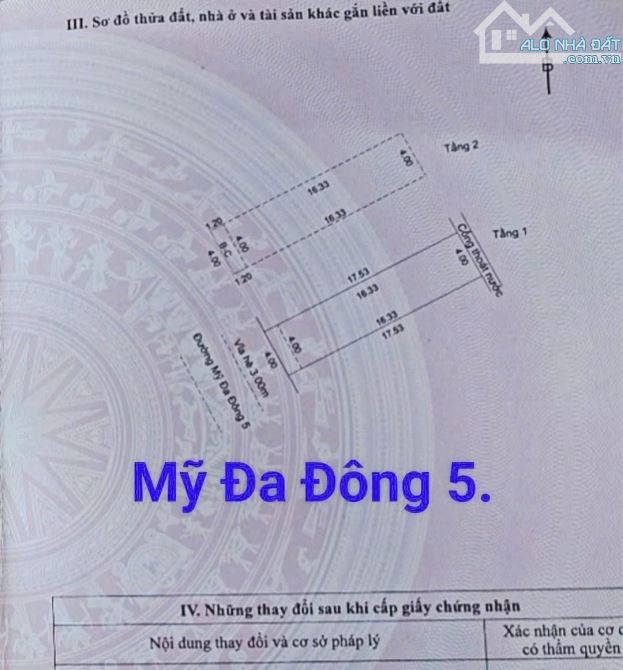 Nhà 2 tầng Mỹ Đa Đông 5 đường 5m5 Lề 2m Bên Cạnh chợ Bắc Mỹ An. S= 70m2 Giá: 5.7 tỷ - 2