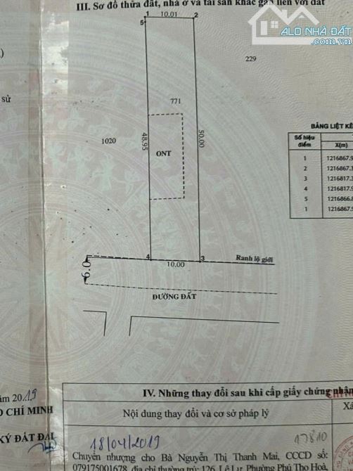 HẠ GIÁ 500TR BÁN LỖ ĐẤT THỔ CƯ GẦN TRƯỜNG HỌC ĐƯỜNG THÔNG RA TỈNH LỘ 8 - 2