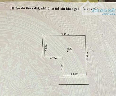 Bán đất mặt đường Đào Cam Mộc, ô tô tránh, kinh doanh 216m2 MT 9.5m, 2 mặt đường chỉ 22,x - 2