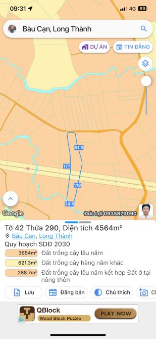 Chủ cần bán hơn 4 sào 5 giá chưa tới 1 tr/ m giá mềm đầu tư - 2