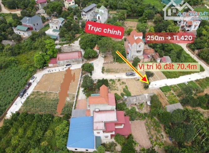 Chủ gửi bán lô đất 70,4m vị trí trung tâm hành chính xã