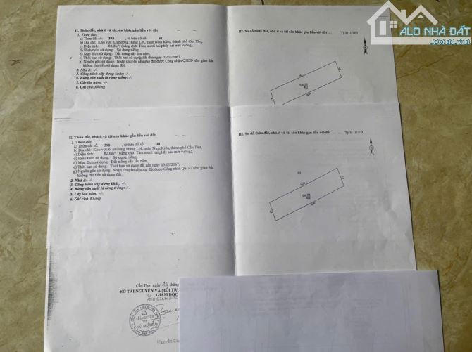 Bán Cặp Nền Hẻm 102 Đường 3/2, P. Hưng Lợi, Q. Ninh Kiều, Tp Cần Thơ. - 1