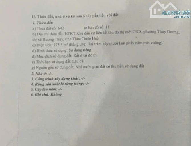 Bán đất KQH CIC8 - Trục Đô Thị mới An Vân Dương giá Rẻ nhất hiện tại :22trx/m - DT:275,5m - 1