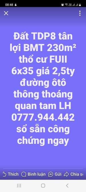 BÁN ĐẤT EATU SAU LƯNG CHỢ ĐẦU MỐI, ĐƯỜNG NHỰA 2ÔTÔ DÂN CƯ HIỆN HỮU, HẺM CẤP1 QL14,26 60M N - 5