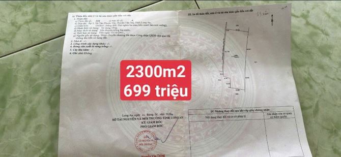 2300m2 lúa 699 triệu Tân phước tây_Tân trụ_ Long An được lên thổ - 6