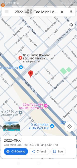 BÁN ĐẤT MẶT TIỀN CAO MINH LỘC - Gần Góc Toyota