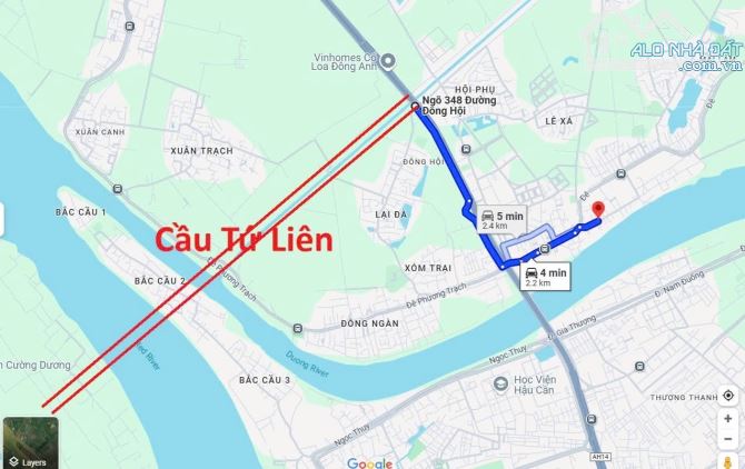 BÁN 213M2 ĐẤT MAI LÂM, ĐÔNG ANH - GIÁ 11.2 TỶ ( ~ 50TR / M2 )