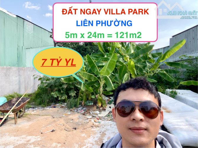 BÁN ĐẤT NGAY VILLA PARK - BƯNG ÔNG THOÀN - LIÊN PHƯỜNG - GẦN KHU CÔNG NGHỆ CAO - 121M2