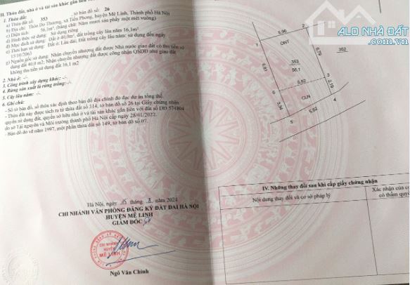 💥 BÁN ĐẤT GẦN ĐƯỜNG VÕ VĂN KIỆT – 56M² ĐẤT VÀNG TẠI TIỀN PHONG, MÊ LINH, HÀ NỘI! 💥