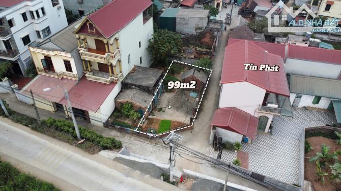 BÁN LÔ ĐẤT 99M2 SÁT KHU ĐẤU GIÁ CẤN HỮU, QUỐC OAI Ô TÔ VÀO ĐẤT