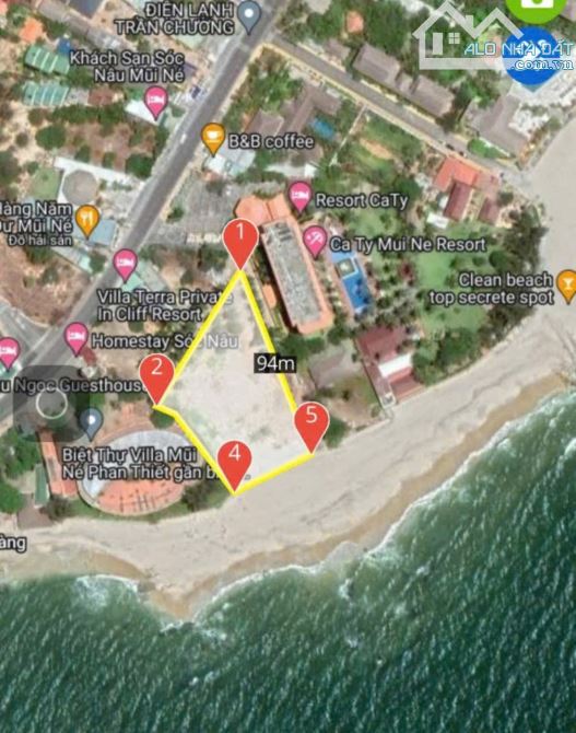 Chủ cần bán lô 4361m2 TMDV mặt biển ngay bãi đá ông địa ,P hàm tiến, tp Phan Thiết - 1