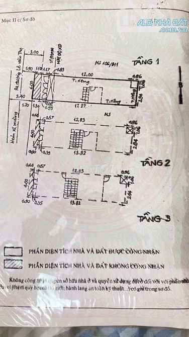 Bán nhà 1/ đường số 9 Lê Văn Thọ, gần CV Làng Hoa, Gò Vấp. DT 4x15,5m, CN 60m, 3tấm, 6,6tỷ - 1