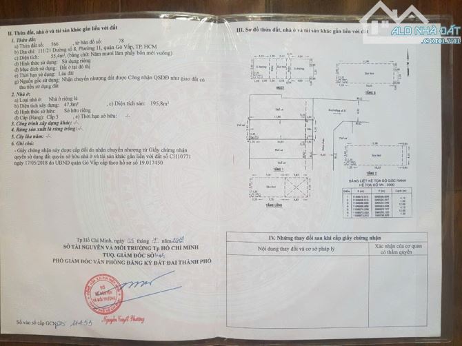 Bán gấp hẻm 1 trục ds 8 P11 4,1x14m 4L 8,6 Tỷ - 2