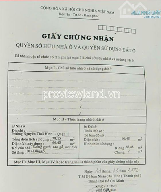 Bán gấp nhà Quận 1, Cách chợ và ga metro Bến Thành 50m, DT 66.5m2 đất, 3 tầng, 45 tỷ - 3