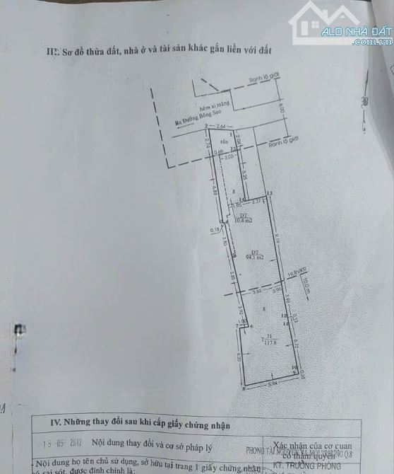 Bán nhà diện tích lớn giá rẻ p5, Q8. 117m2 [4,2 × 28] nhà C4 đường Bông Sao, chỉ 3,8Ty TL - 4