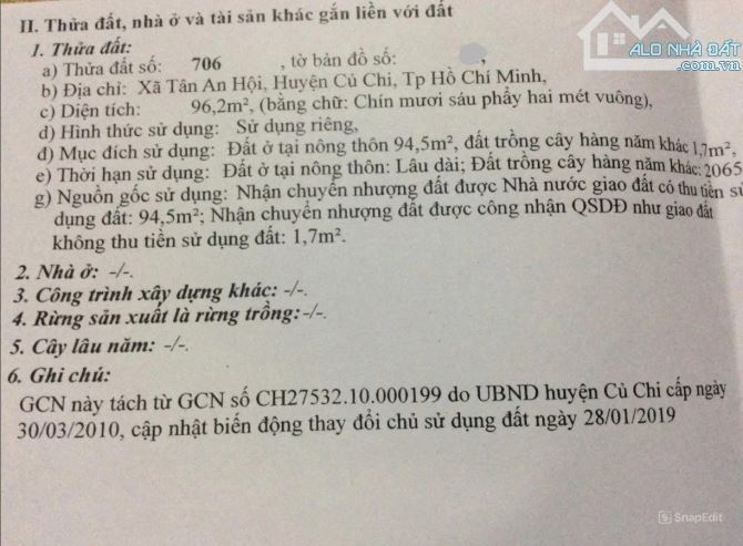 Bán nhà tân an hội - củ chi ( 96m2), giá chỉ 690 triệu,sổ hồng riêng - 8