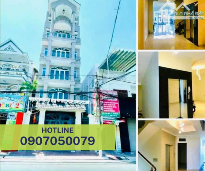 CẦN BÁN NHÀ MẶT TIỀN TRƯƠNG CÔNG ĐỊNH 1 TRỆT 5 LẦU CÓ THANG MÁY DT 215M2