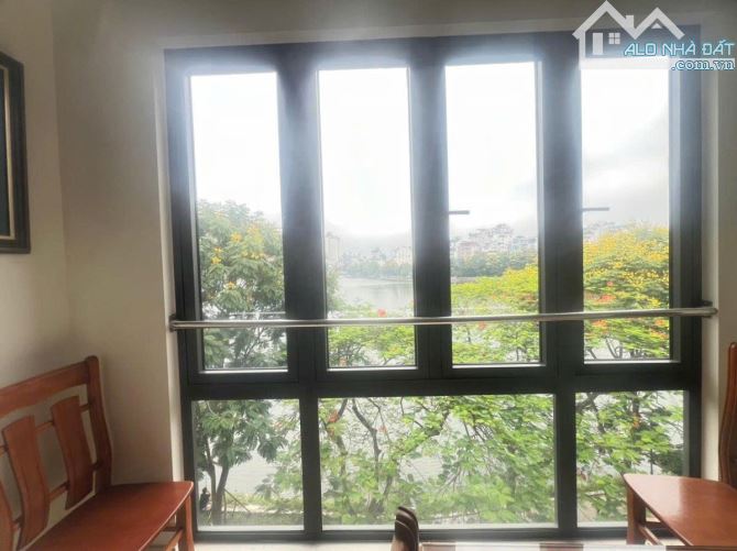 TÒA NHÀ KINH DOANH MẶT PHỐ TRẤN VŨ-VIEW MẶT HỒ- LÔ GÓC- THANG MÁY 6 TẦNG-131M2