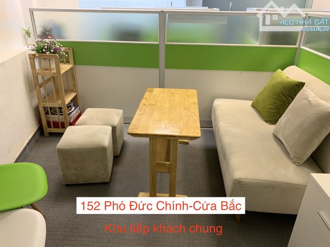 Cho thuê VP trọn gói 152 Phó Đức Chính, ngã tư Cửa Bắc, TN 12 tầng, phòng 6 - 7 người - 1