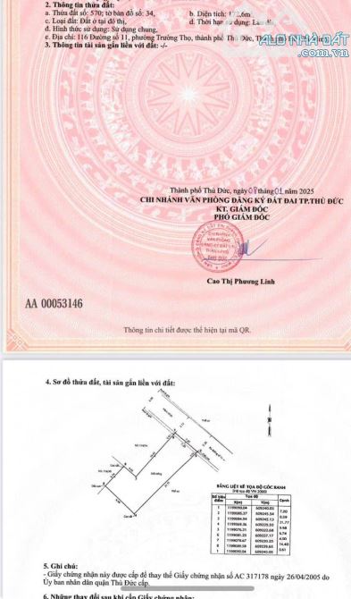 Đất hẻm 1/ sát mặt tiền đường 11 trường thọ, thủ đức. Vị trí tiện xây căn hộ dịch vụ - 2