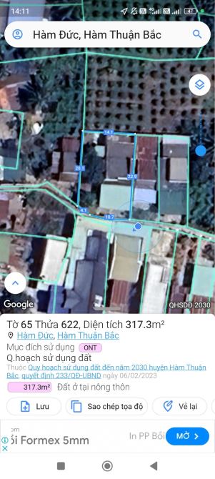 Thổ cư 316m2, Hàm Đức,giá ngợp 1,25 tỷ, gần sân bay phan thiết mới xây - 4