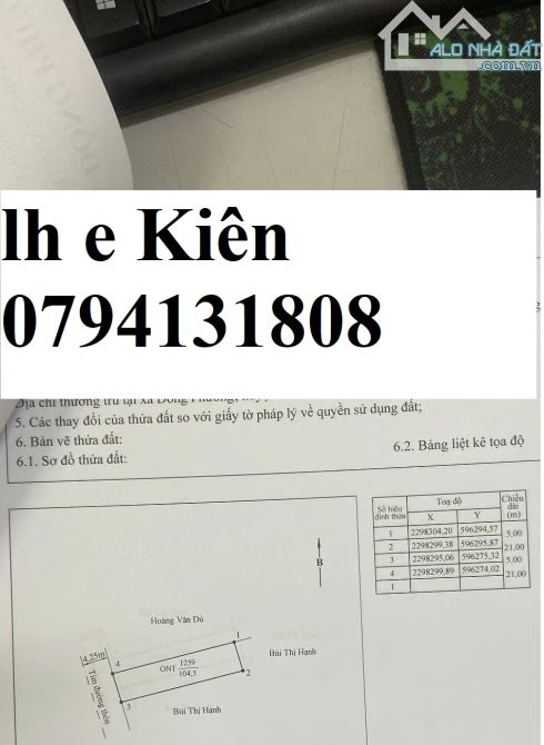 ✅Siêu Phẩm 104m ngang 5m GÀN Vin Dương Kinh, Kiến Thụy, giá chỉ 1.x tỷ. LH E Kiên