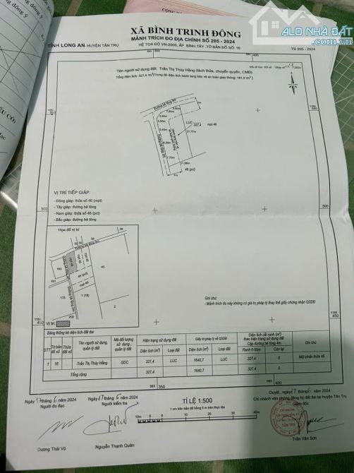 5×27 thổ đường Nguyễn văn lũy bình trinh đông_Tân trụ Long An 620 triệu sát trường học - 5