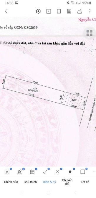 Bán đất 1.600 m2 thổ cư gần cầu Ba Láng QL 61C - 6
