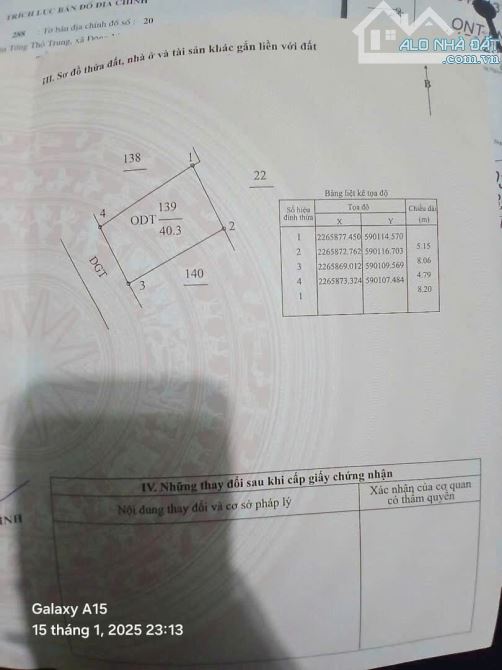 📣📣📣HIẾM HOÀNG DIỆU  💕💕Chính chủ gửi bán lô đất đẹp ngõ ô tô 3.5m ____Dt :40,3m .mặt 4 - 6